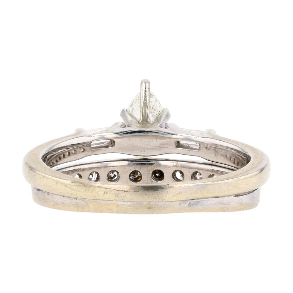 1/2 ctw 10K White Gold Diamond Engagement Ring - Image 3