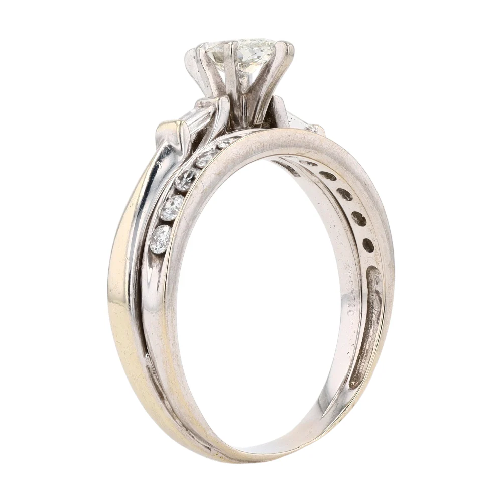 1/2 ctw 10K White Gold Diamond Engagement Ring - Image 5