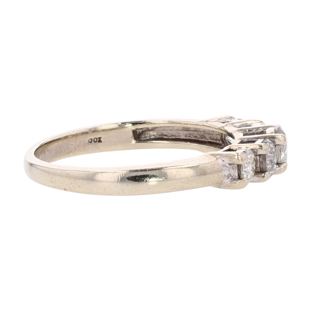 3/4 ctw 10K White Gold Diamond Band Ring - Image 4