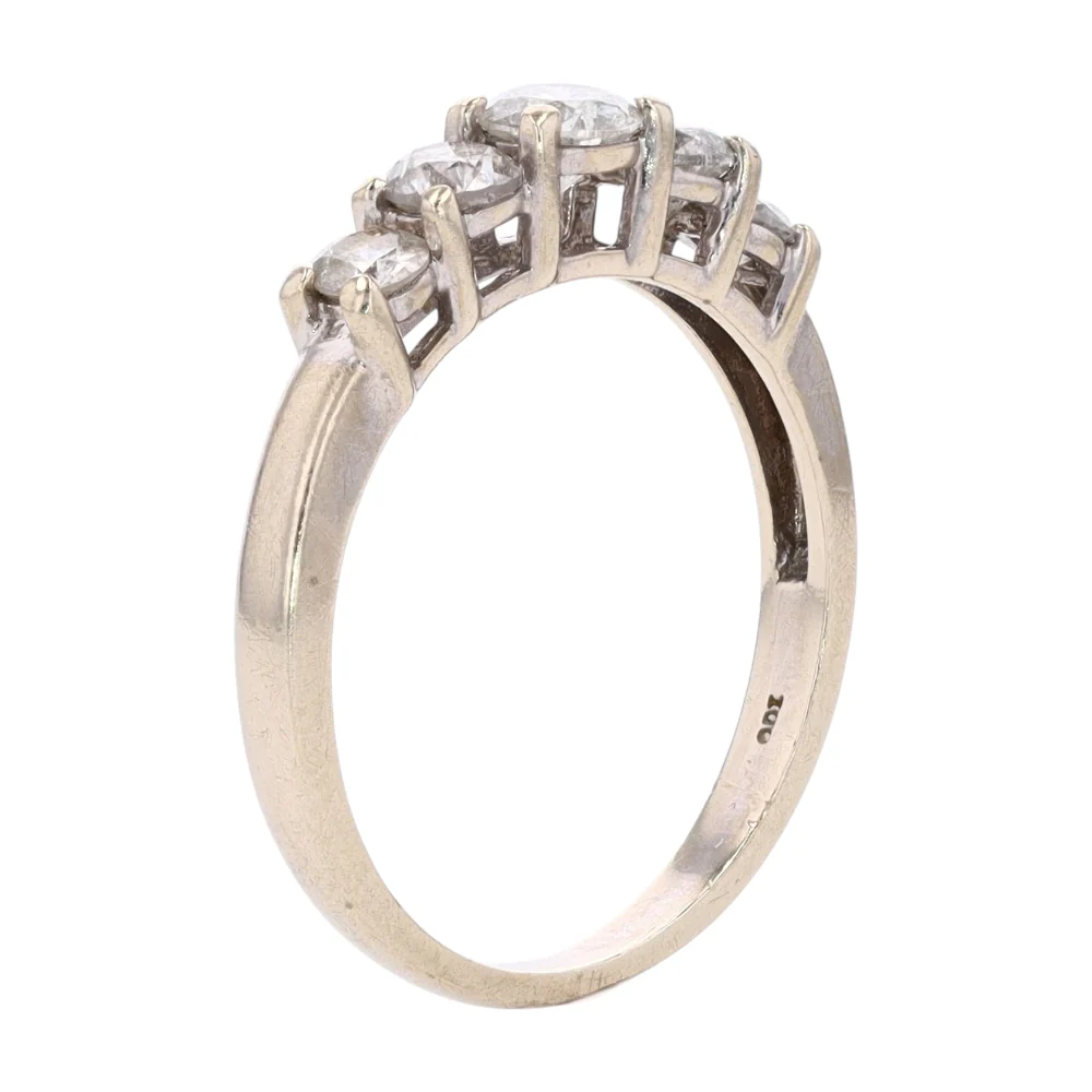 3/4 ctw 10K White Gold Diamond Band Ring - Image 5