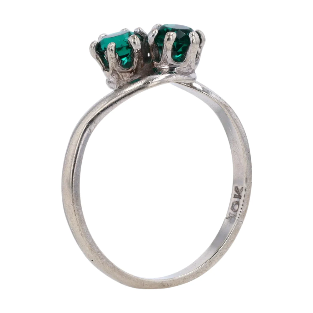 10K White Gold Fashion Ring - Image 5