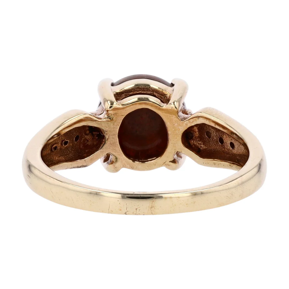 10K Yellow Gold Opal Fashion Ring - Image 3