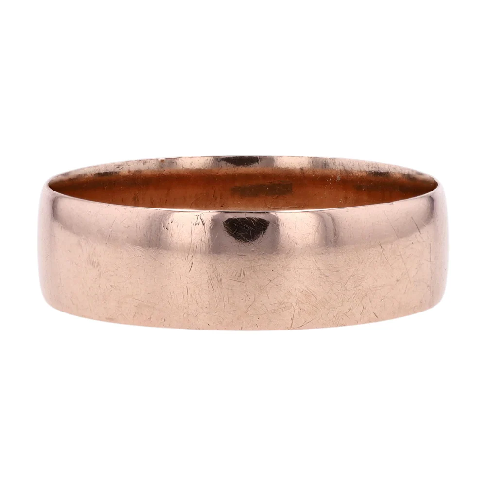 10K Rose Gold Band Ring - Image 2