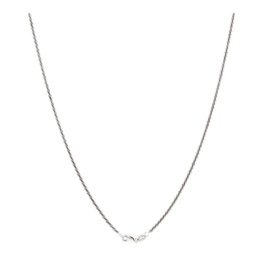 14K White Gold Chain Necklace - Image 2