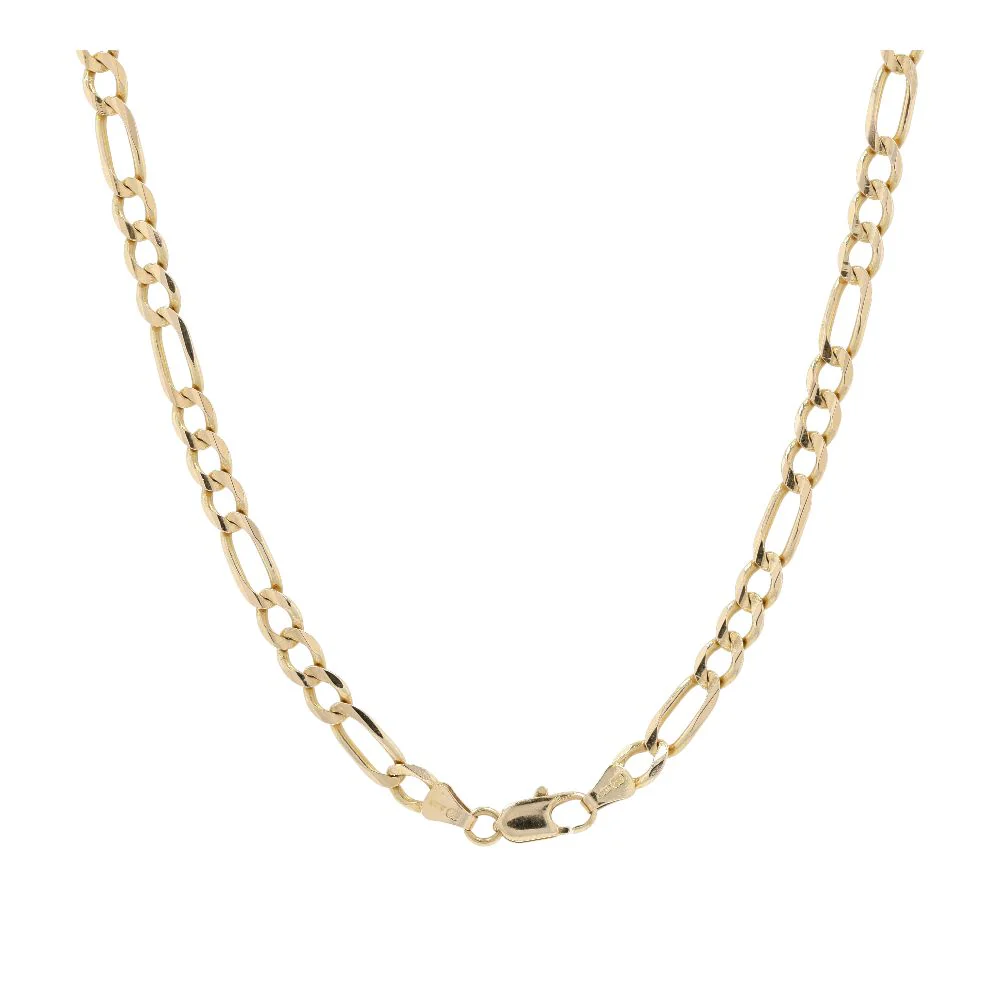 14K Gold Figaro Chain Necklace - Image 2