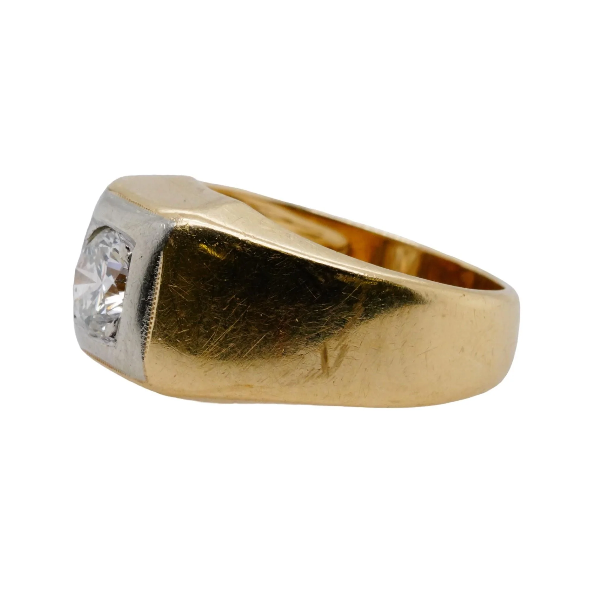 14K Gold Round Diamond Band - Image 2