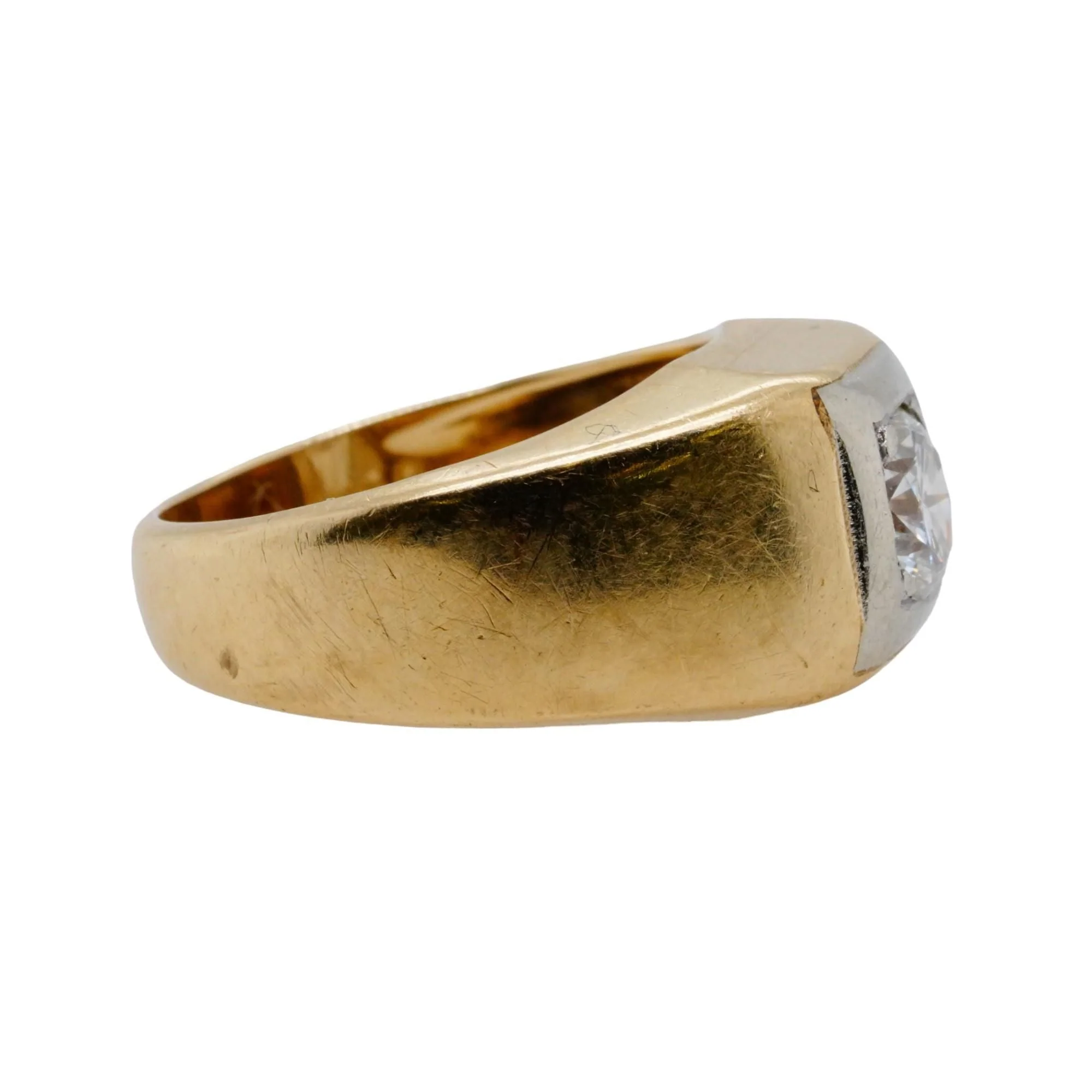 14K Gold Round Diamond Band - Image 3