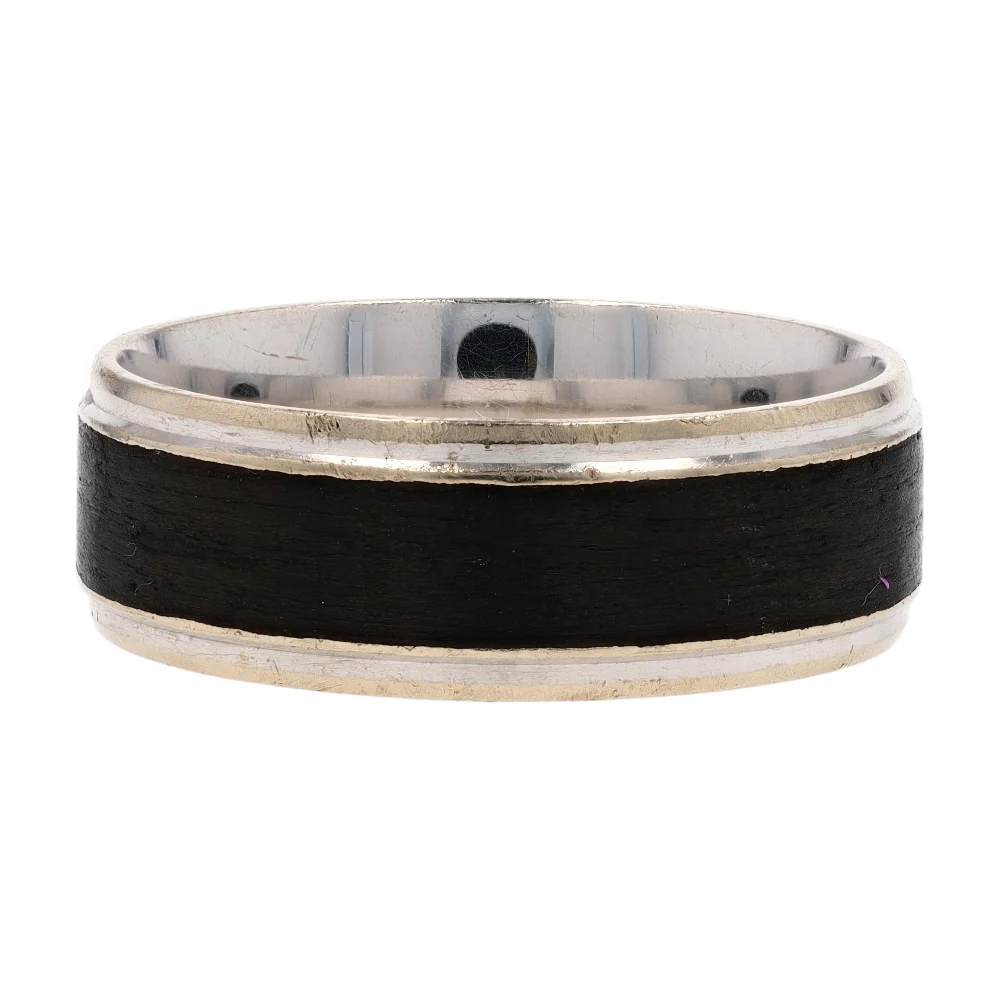 14K White Gold Band Ring - Image 2