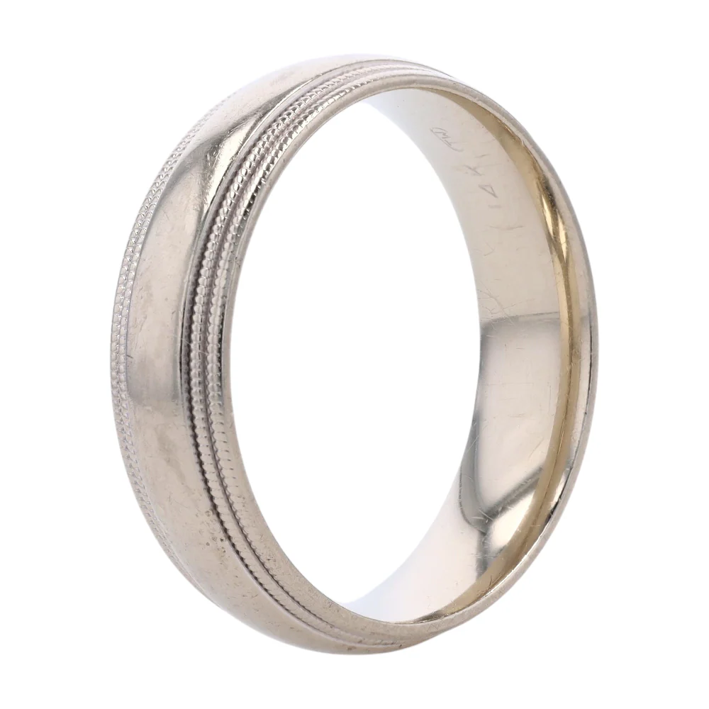 14K White Gold Band Ring - Image 3