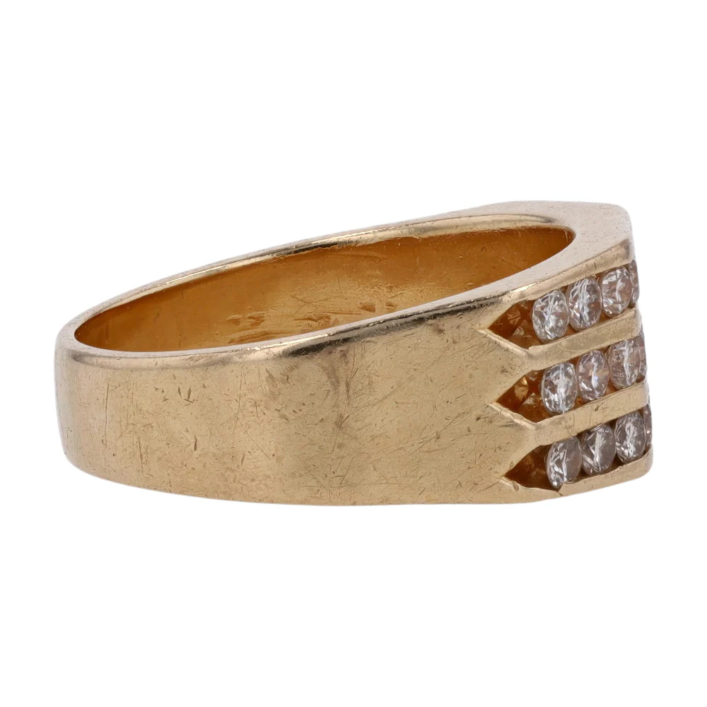 3/4 ctw 14K Yellow Gold Diamond Band Ring - Image 4