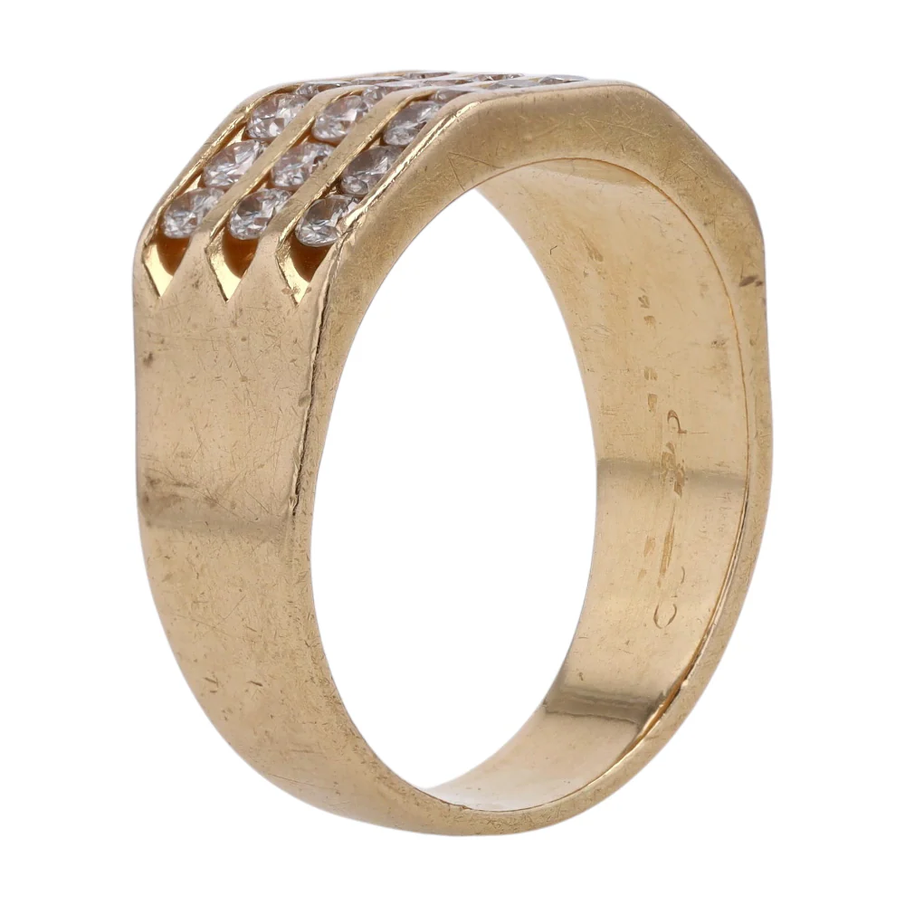 3/4 ctw 14K Yellow Gold Diamond Band Ring - Image 5