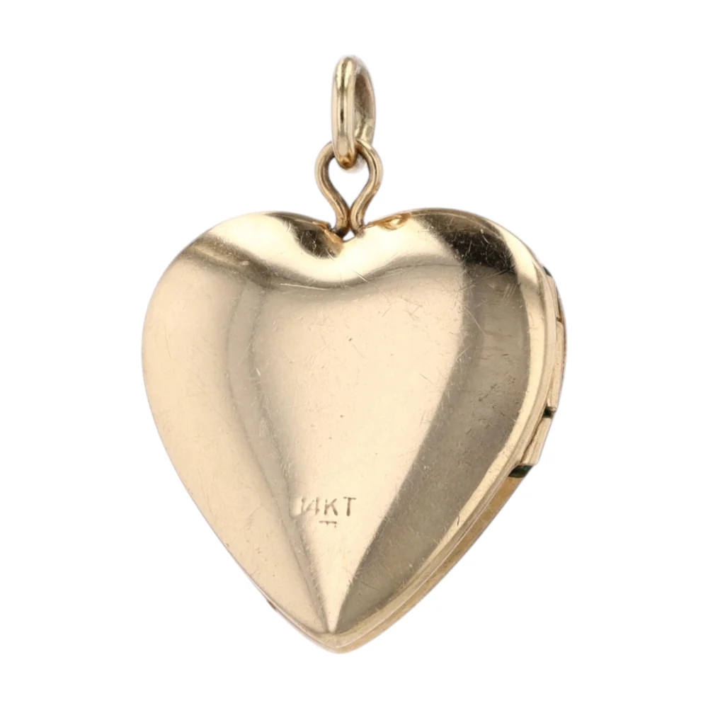 14K Yellow Gold Diamond Pendant - Image 2