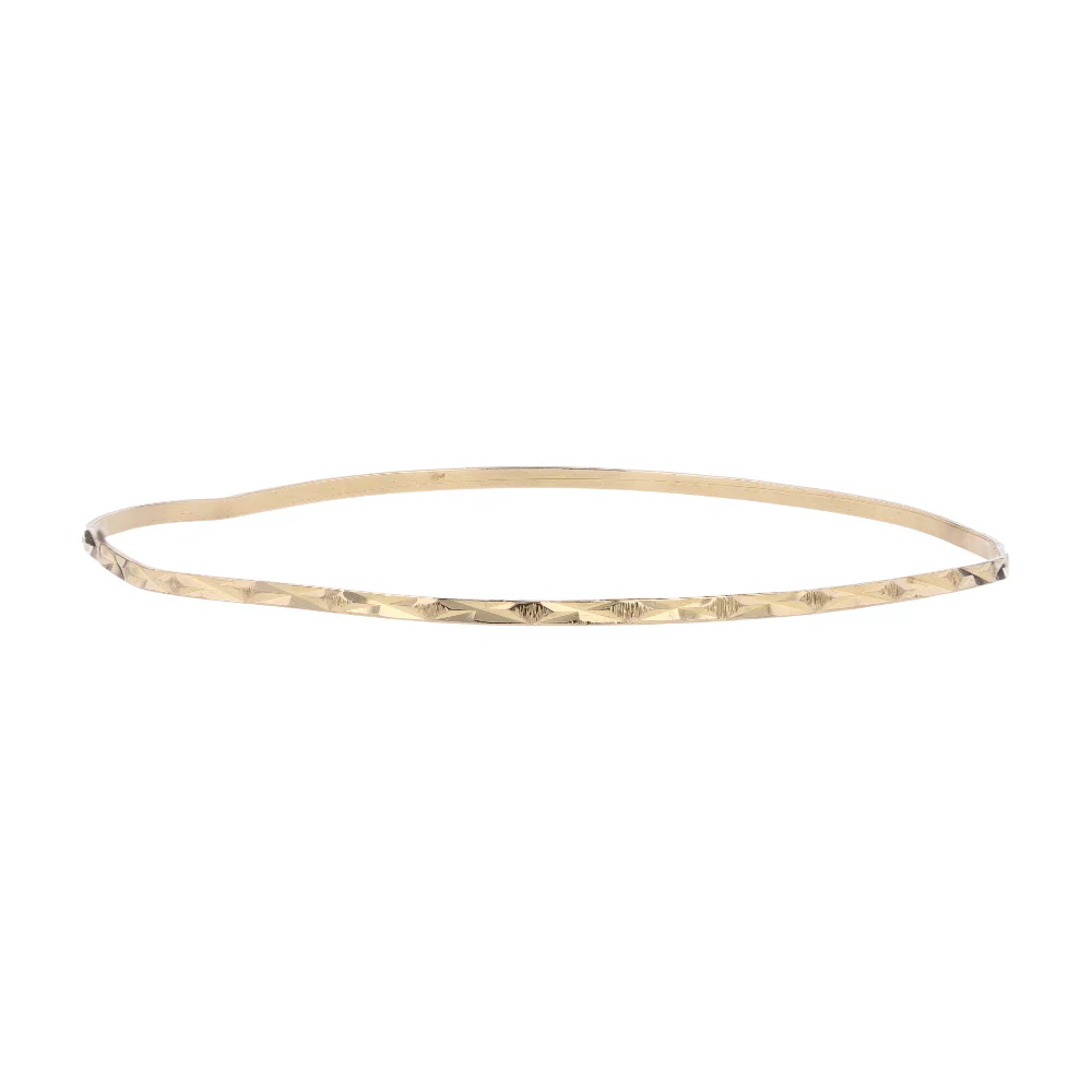 14K Yellow Gold Bangle Bracelet - Image 2