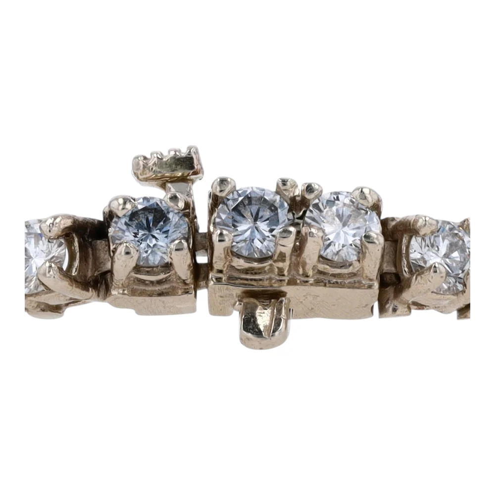 4 3/4 ctw 14K White Gold Diamond Tennis Bracelet - Image 3