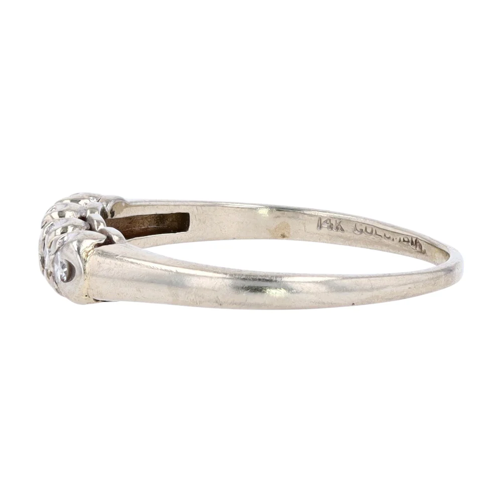 1/5 ctw 14K White Gold Diamond Band Ring - Image 2