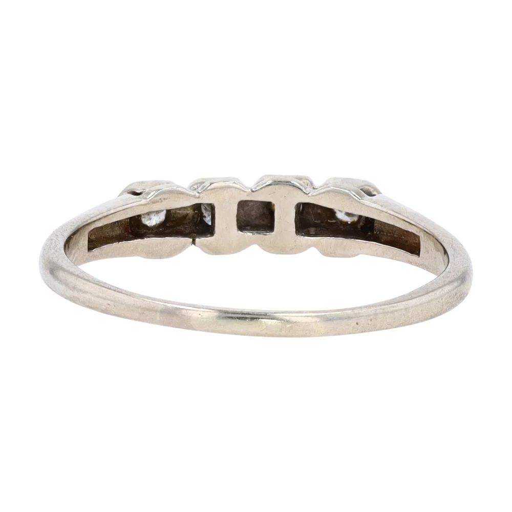 1/5 ctw 14K White Gold Diamond Band Ring - Image 3