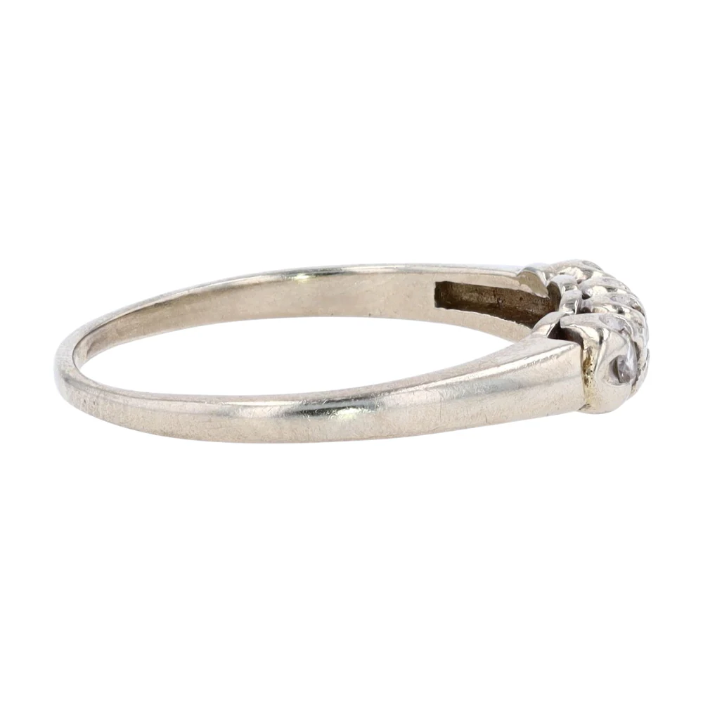 1/5 ctw 14K White Gold Diamond Band Ring - Image 4