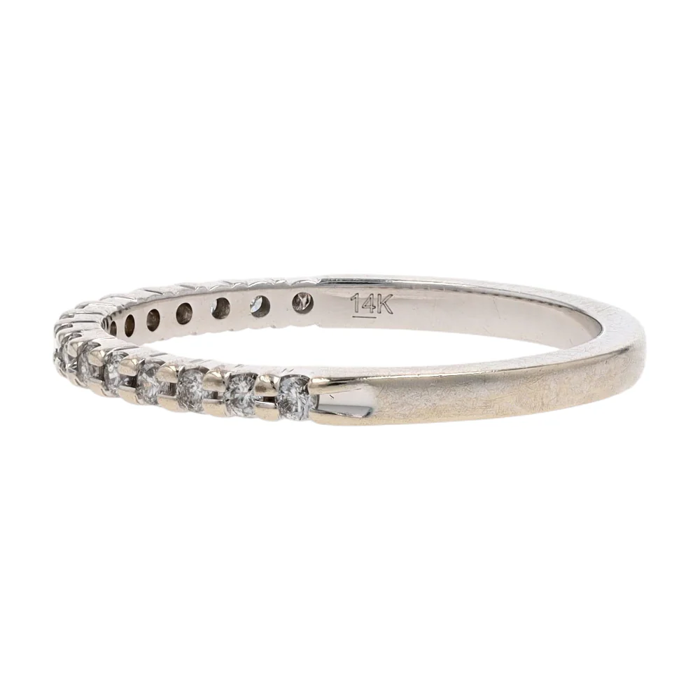 1/10 ctw 14K White Gold Diamond Band Ring - Image 2
