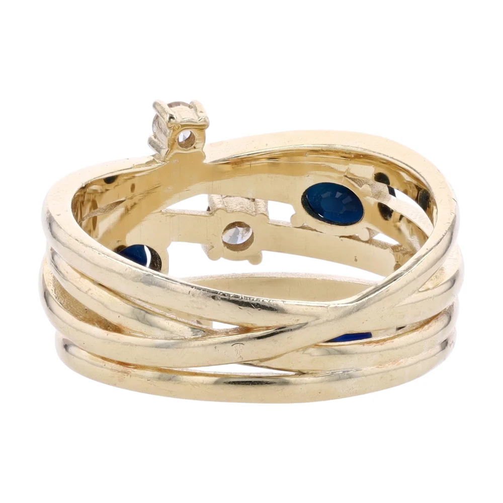 1/5 ctw 14K Yellow Gold Diamond Fashion Ring - Image 3