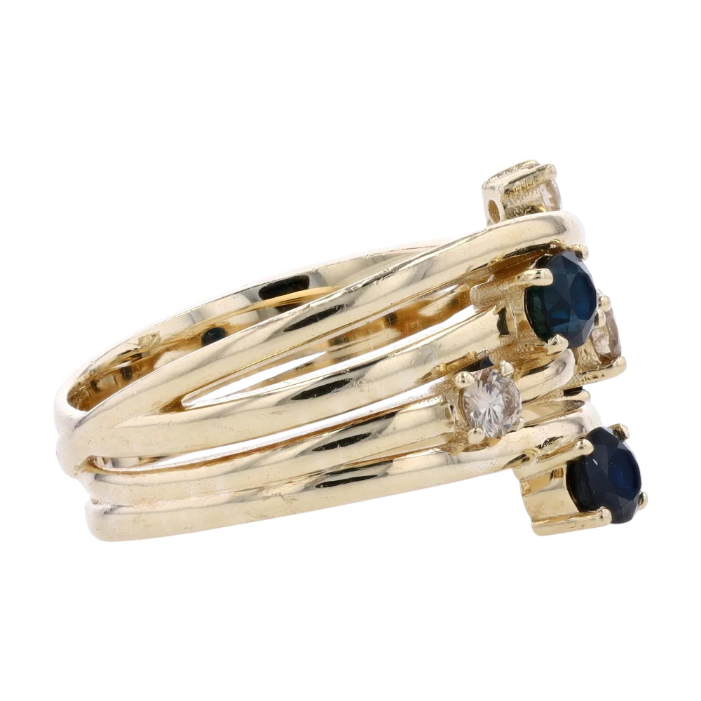 1/5 ctw 14K Yellow Gold Diamond Fashion Ring - Image 4