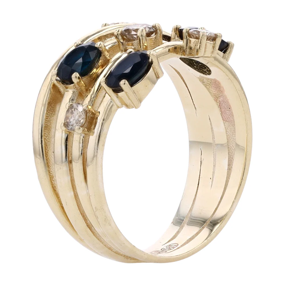 1/5 ctw 14K Yellow Gold Diamond Fashion Ring - Image 5