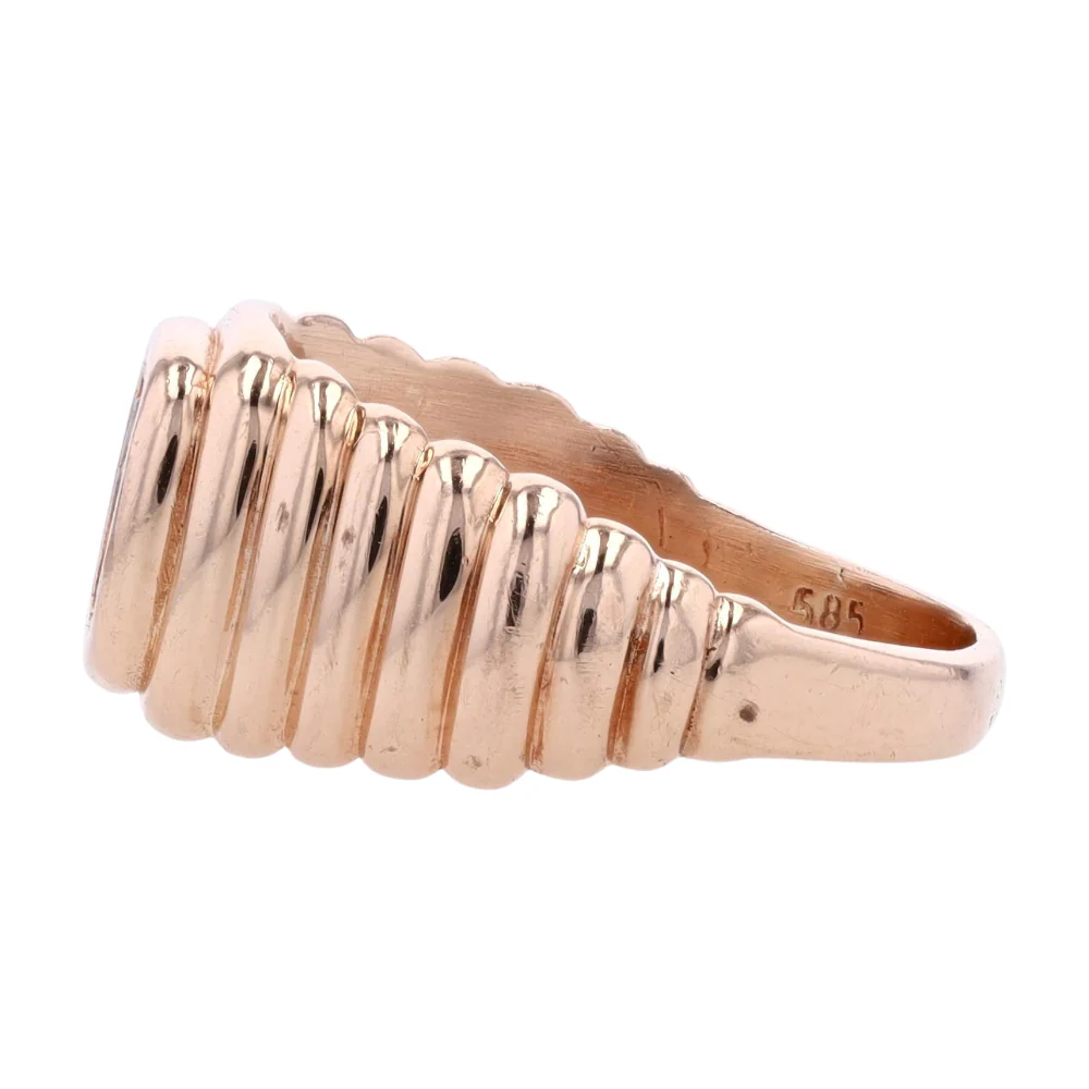 1/10 ctw 14K Rose Gold Diamond Fashion Ring - Image 2