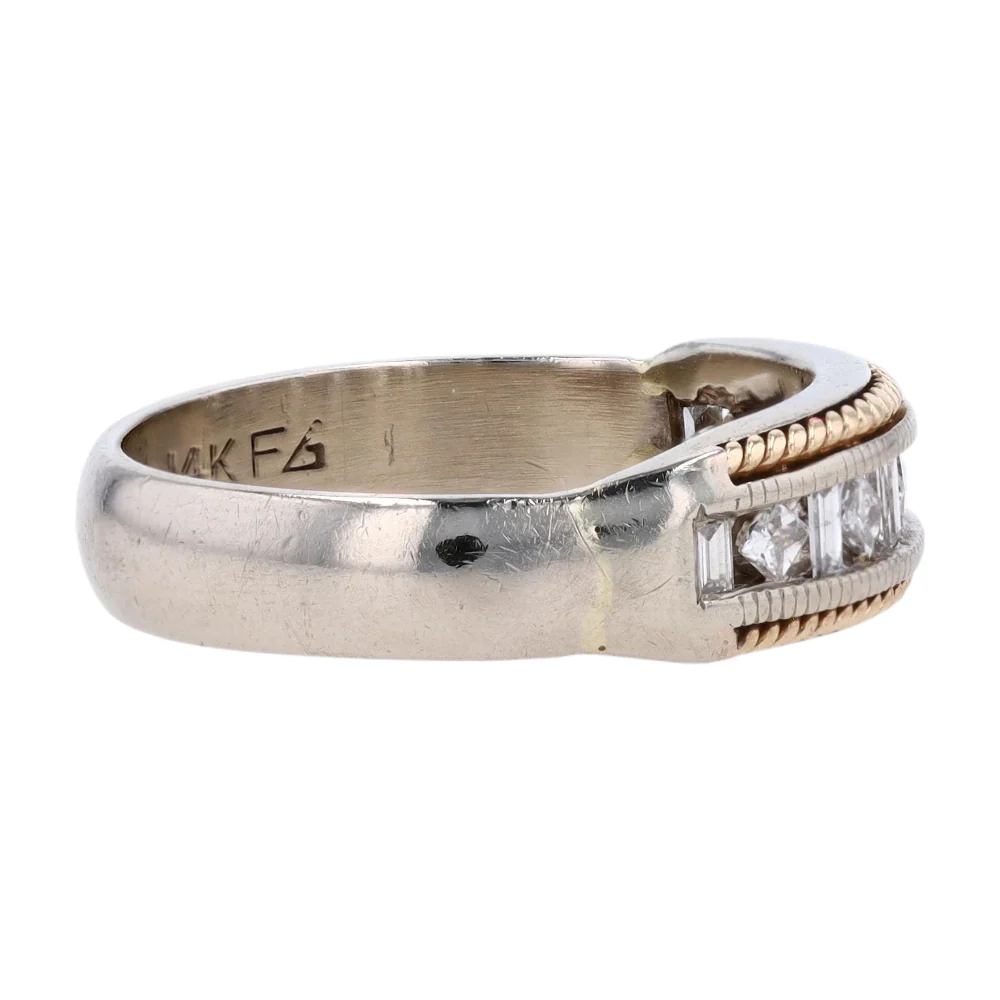 1/3 ctw 14K Two-Tone Gold Diamond Band Ring - Image 4