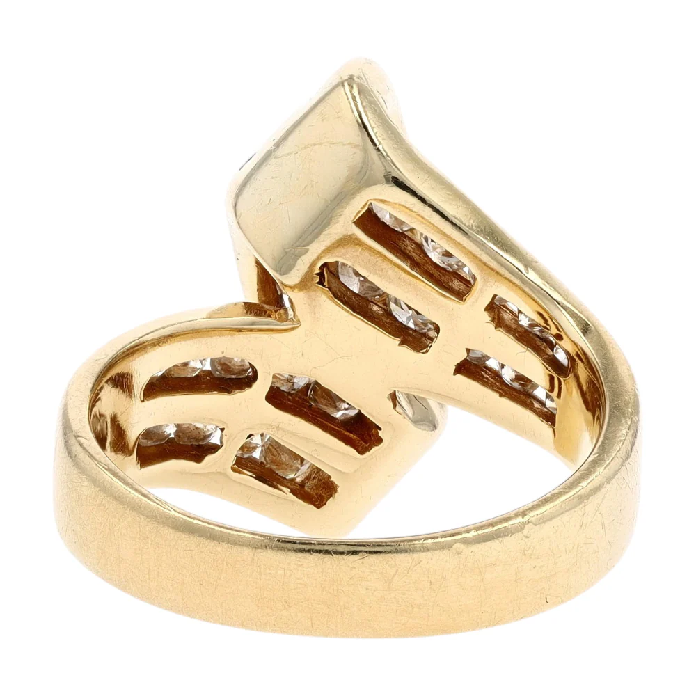 5/8 ctw 14K Yellow Gold Diamond Fashion Ring - Image 3