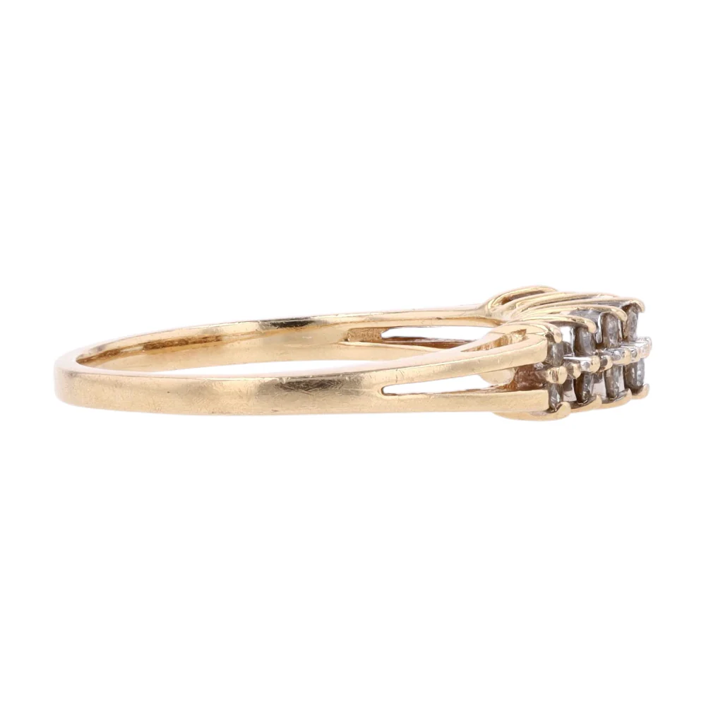 1/8 ctw 14K Yellow Gold Diamond Band Ring - Image 4
