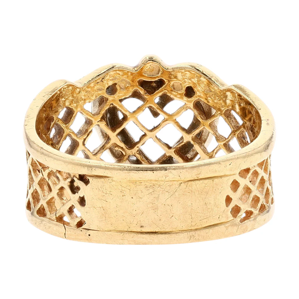1/8 ctw 14K Two-Tone Gold Diamond Fashion Ring - Image 3