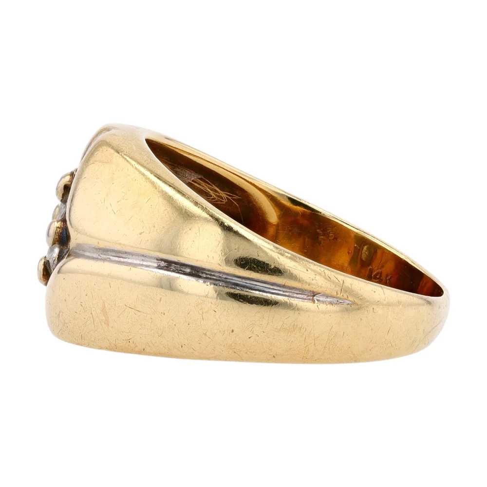 1/2 ctw 14K Yellow Gold Diamond Fashion Ring - Image 2