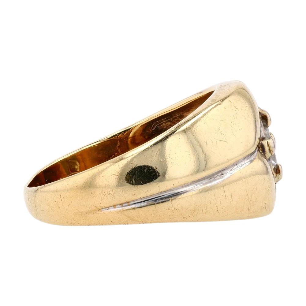 1/2 ctw 14K Yellow Gold Diamond Fashion Ring - Image 4
