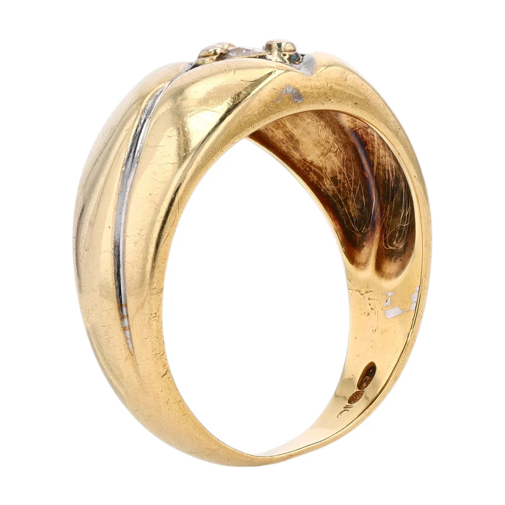 1/2 ctw 14K Yellow Gold Diamond Fashion Ring - Image 5