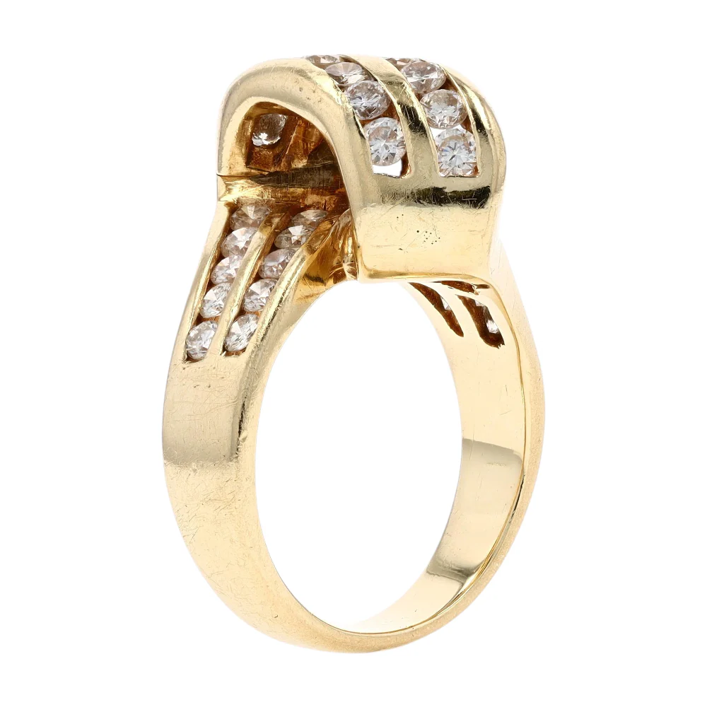 5/8 ctw 14K Yellow Gold Diamond Fashion Ring - Image 5
