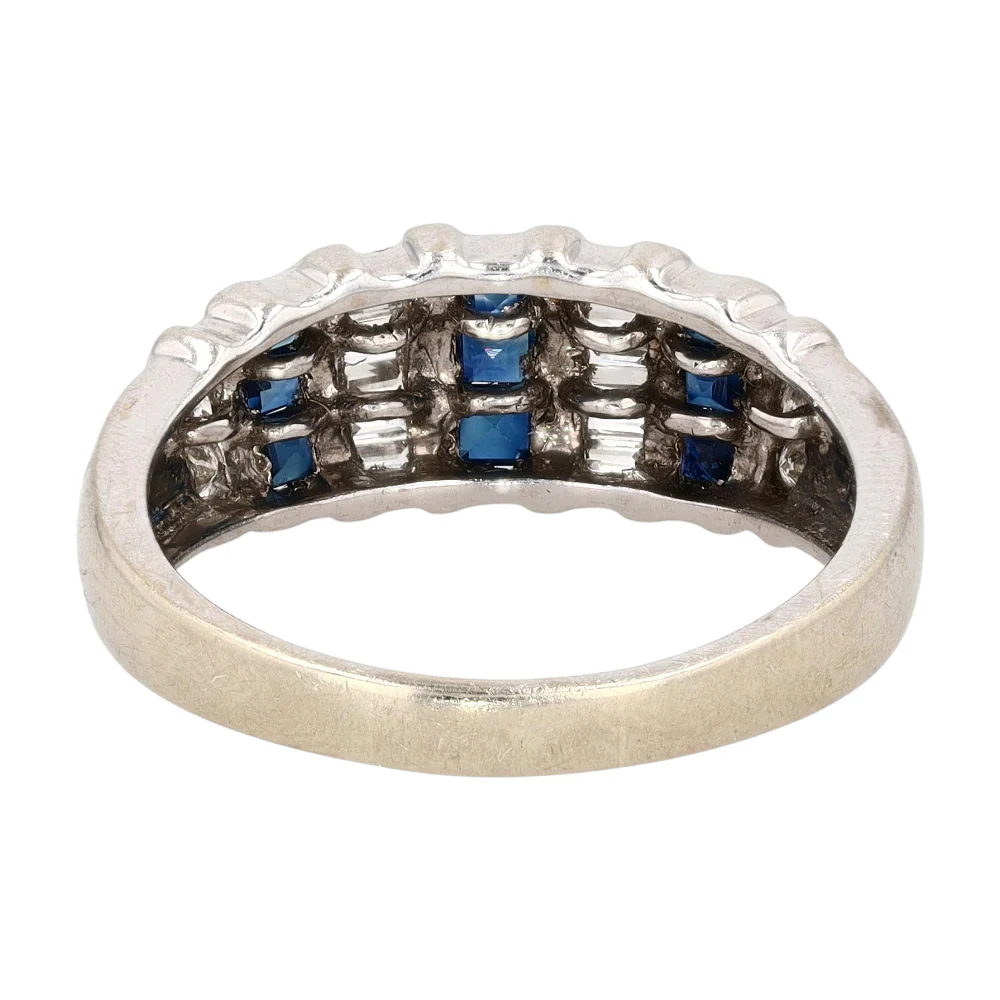 14K White Gold Diamond Band Ring - Image 3