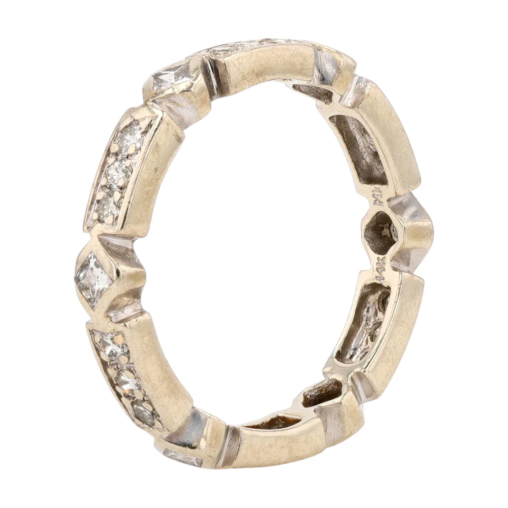 9/10 ctw 14K White Gold Diamond Band Ring - Image 3