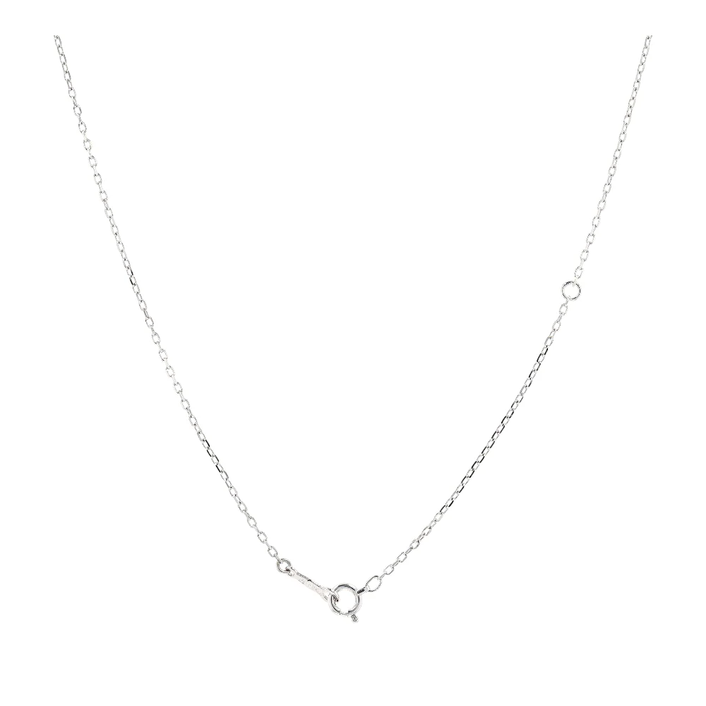 1/10 ctw 18K White Gold Diamond Pendant Necklace - Image 2
