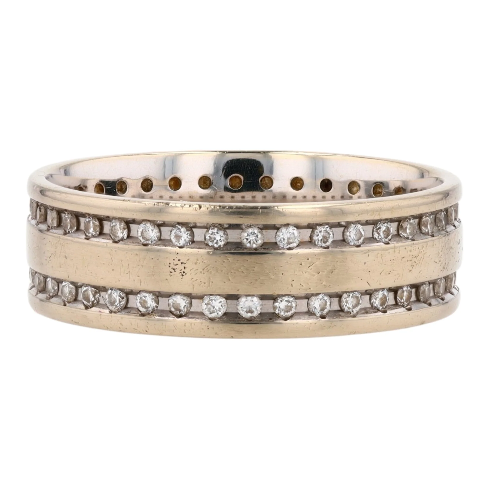 1/3 ctw 18K White Gold Diamond Band Ring - Image 2
