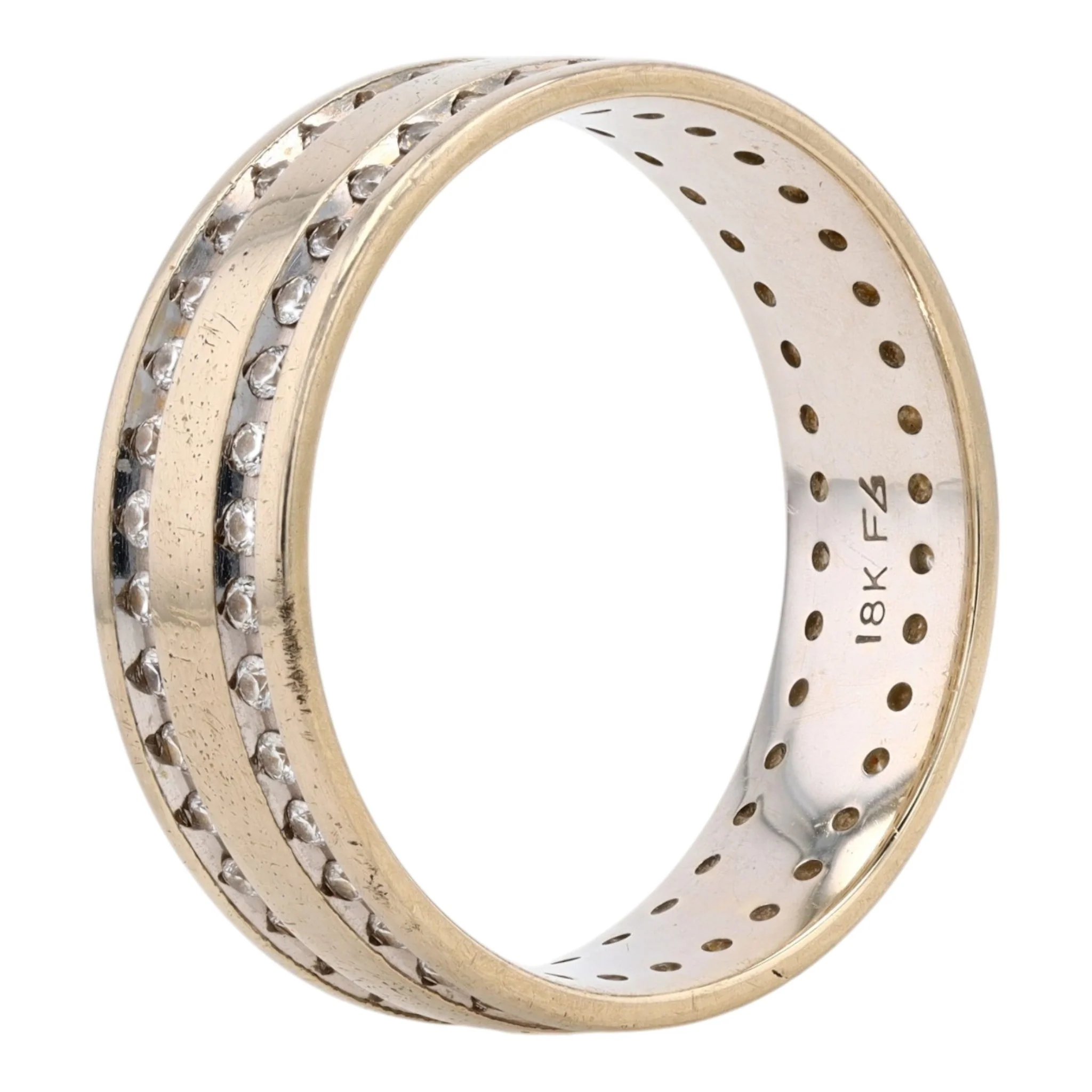 1/3 ctw 18K White Gold Diamond Band Ring - Image 3