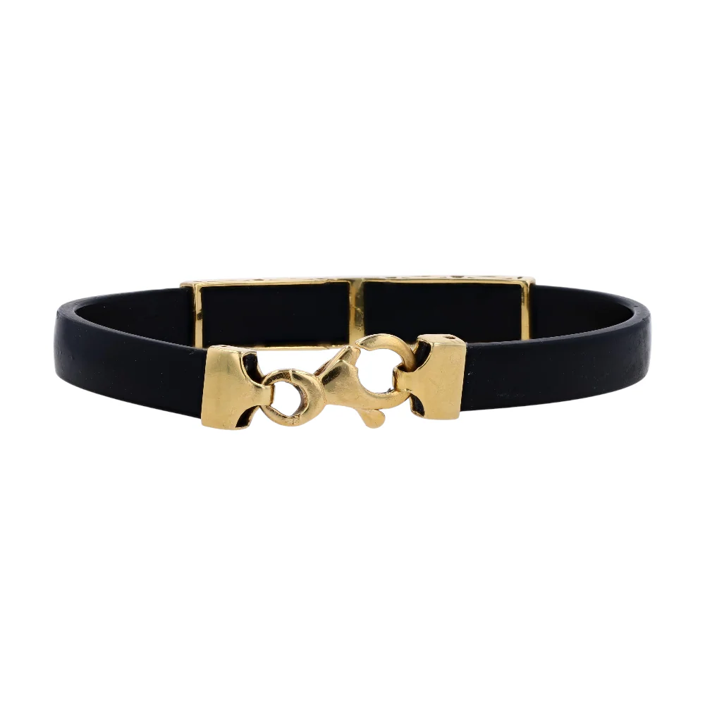 18K Yellow Gold Bangle Bracelet - Image 2
