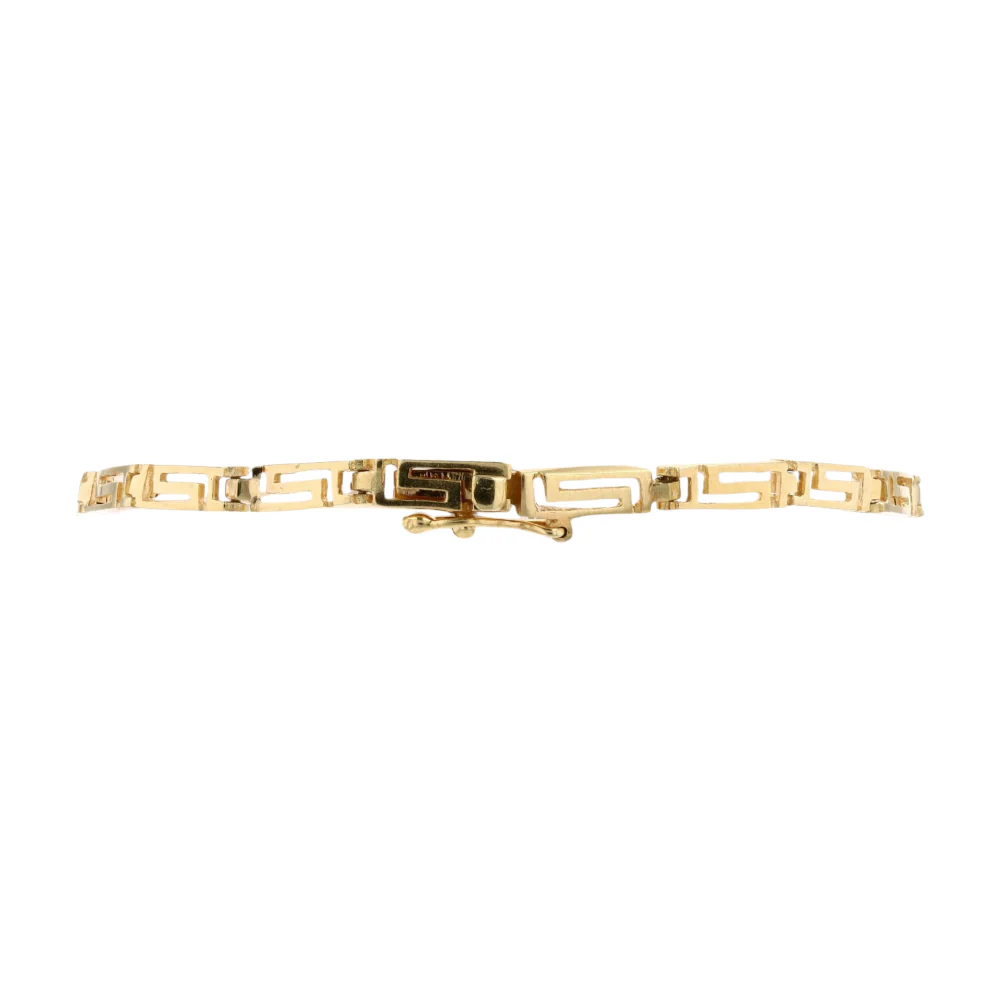 18K Yellow Gold Chain Bracelet - Image 2