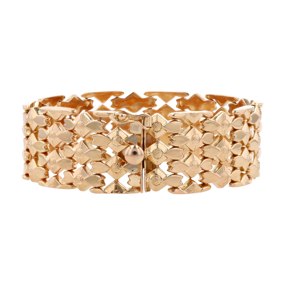 18K Yellow Gold Chain Bracelet - Image 2