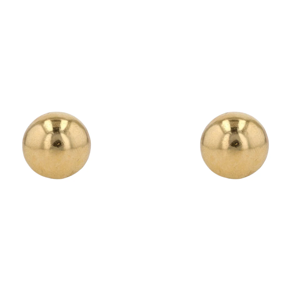 18K Yellow Gold Stud Earrings