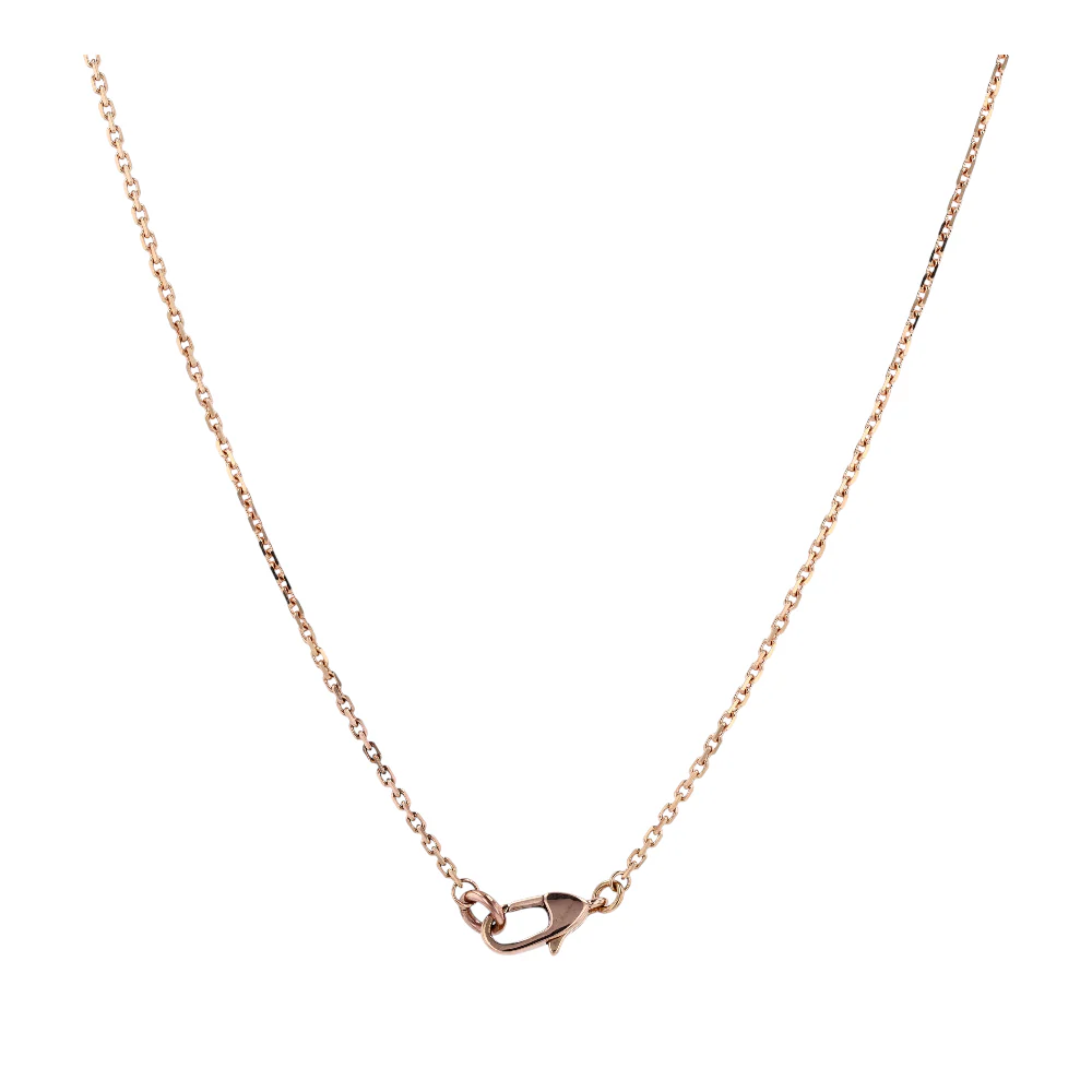 1/2 ctw 18K Rose Gold Diamond Pendant Necklace - Image 2