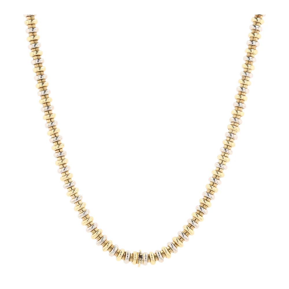 18K Two-Tone Gold Chain Necklace - Image 2