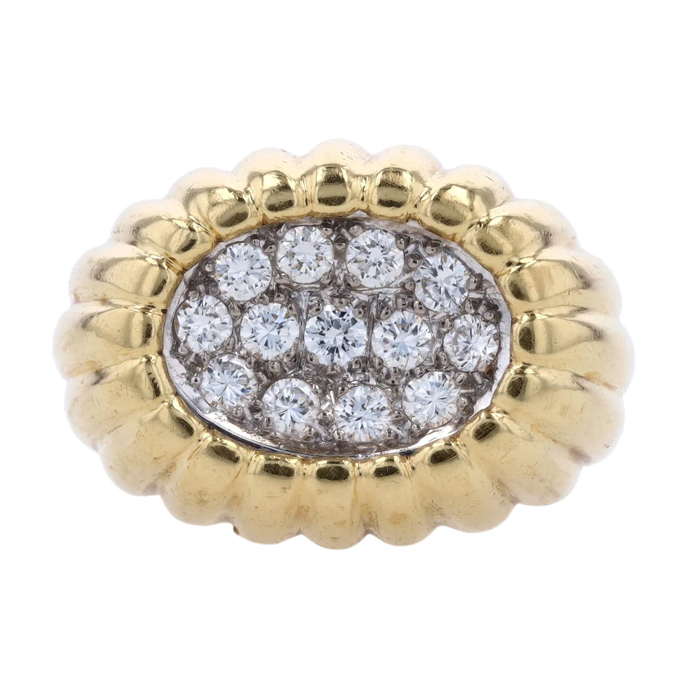 3/8 ctw 18K Yellow Gold Diamond Fashion Ring
