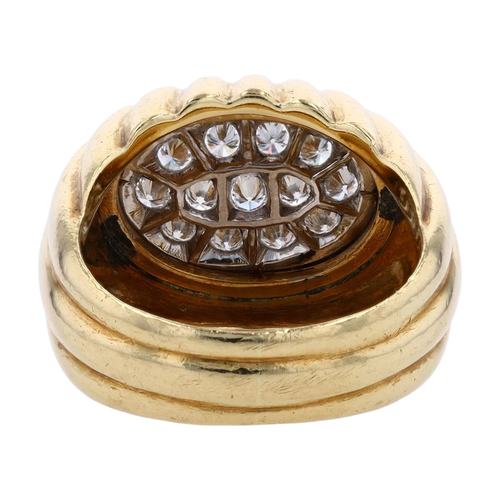 3/8 ctw 18K Yellow Gold Diamond Fashion Ring - Image 3