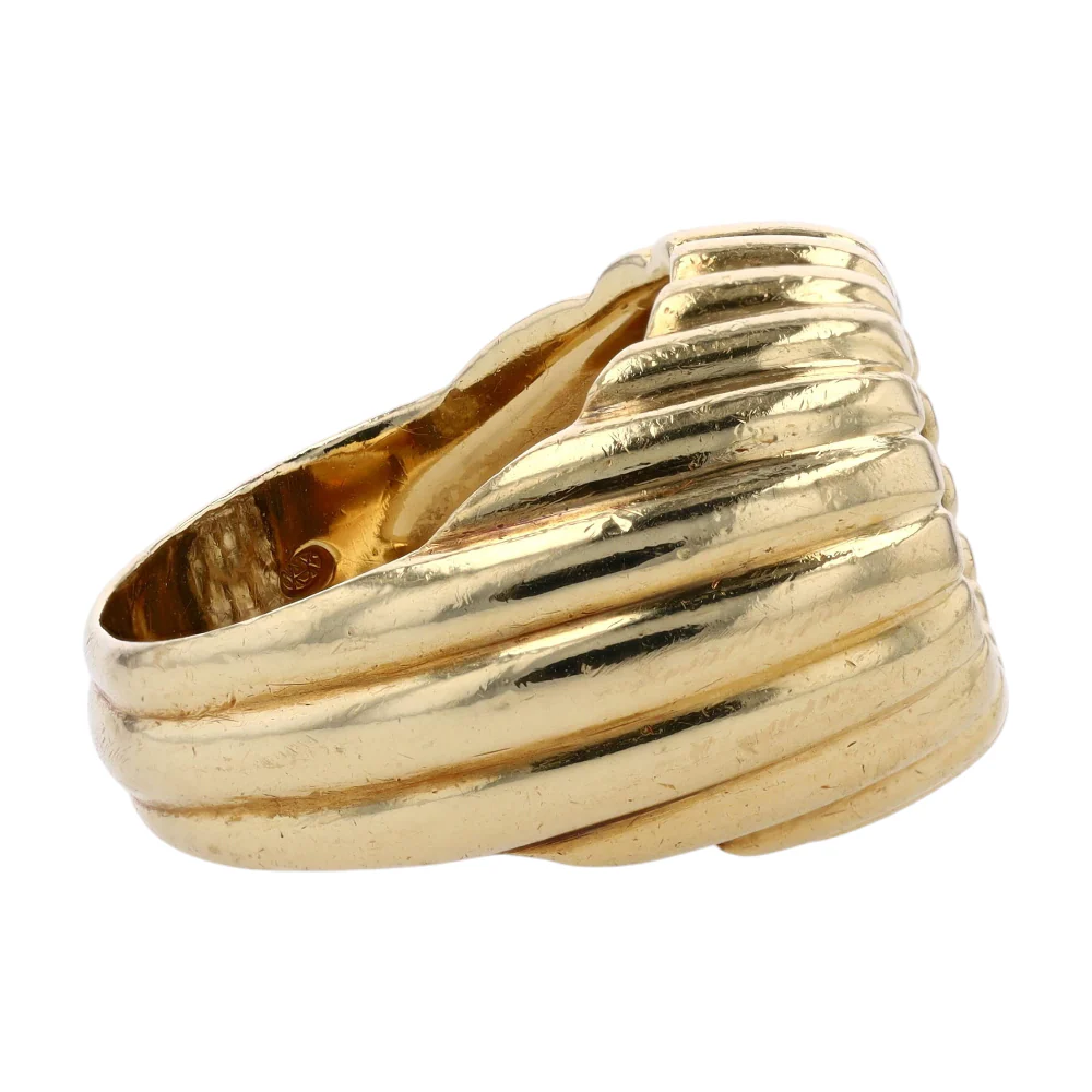 3/8 ctw 18K Yellow Gold Diamond Fashion Ring - Image 4