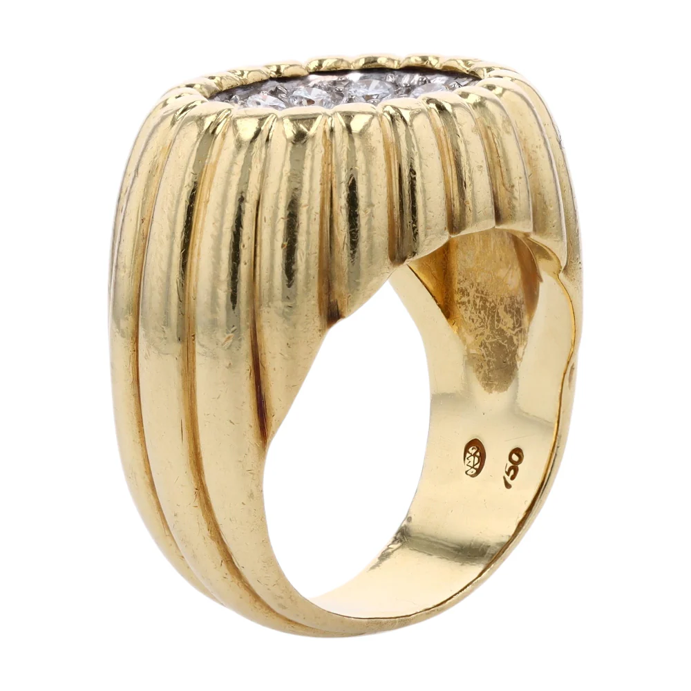 3/8 ctw 18K Yellow Gold Diamond Fashion Ring - Image 5