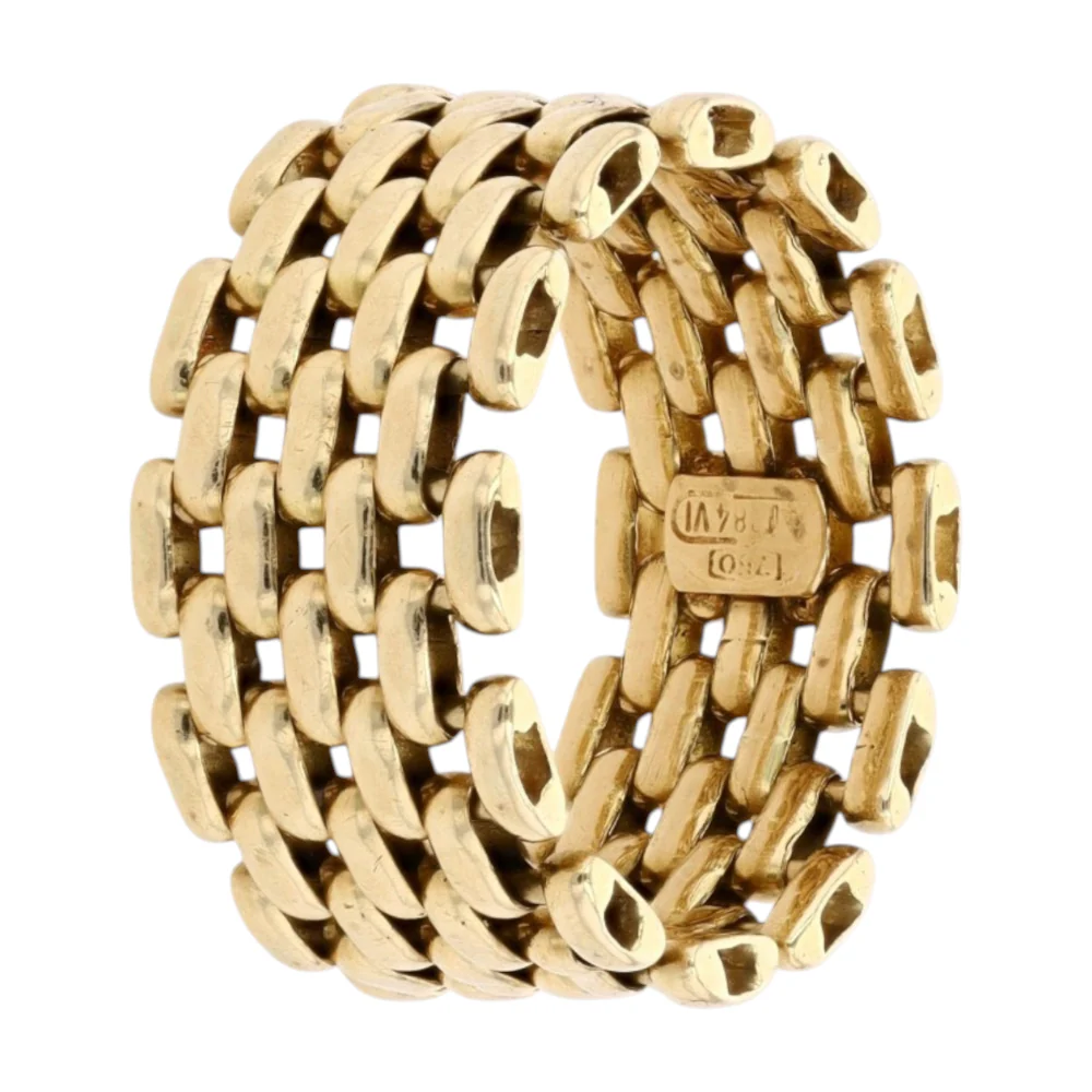 18K Yellow Gold Band Ring - Image 3